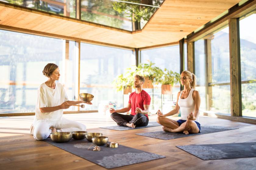 Klangschalen Yoga