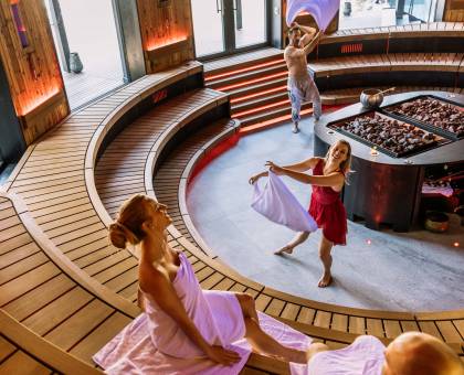Paar in der Eventsauna