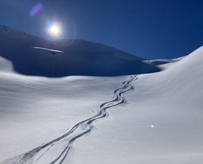 Puderschnee in den Sarntaler Alpen