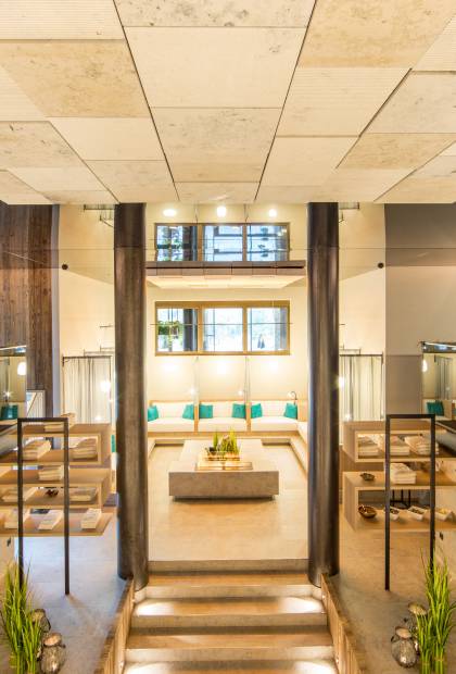 Innenansicht Wellness & SPA in der Golf Lodge in Meran