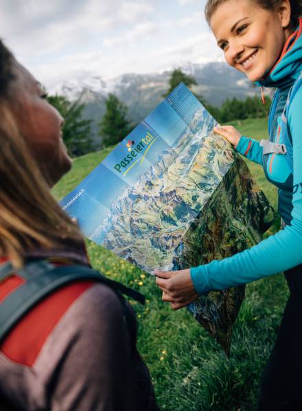 Wanderkarte vom Passeiertal in Südtirol