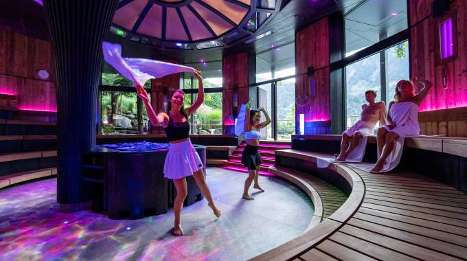 La più grande event sauna delle Alpi - Andreus Resorts