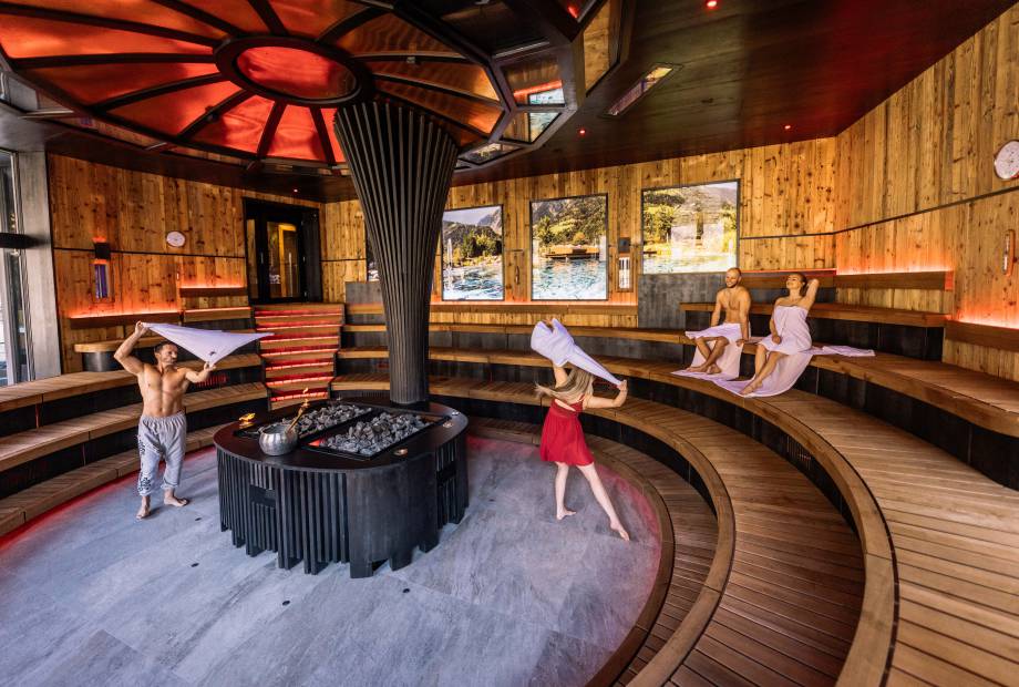 Saunaaufguss in der Eventsauna