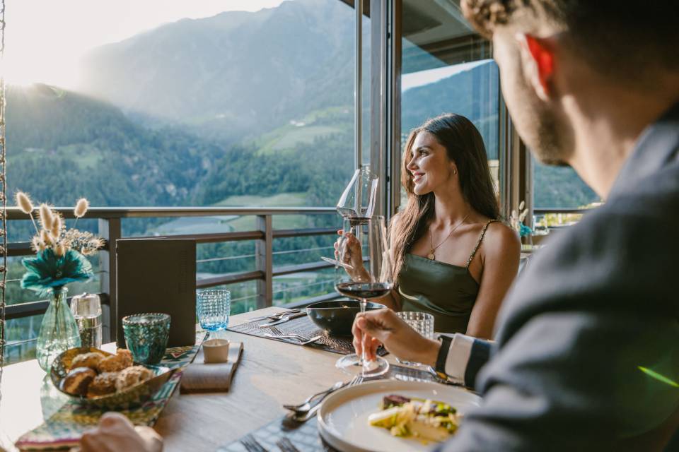 Paar beim Abendessen